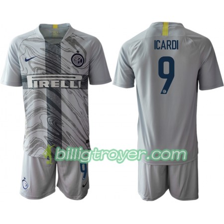 Billige Fotballdrakter Inter Milan ICARDI 9 Barn Tredjedraktsett 2018/19 Kortermet